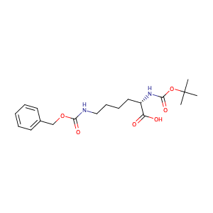 (S)-N6-(benzyloxy-carbonyl)-N2-(tert-butyloxycarbonyl)-lysine,CAS No. 2389-45-9.