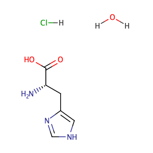 (S)-2-Amino-3-(1H-imidazol-4-yl)propanoic acid hydrochloride hydrate,CAS No. 5934-29-2.