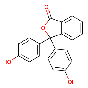 Phenolphthalein,CAS No. 77-09-8.
