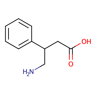 4-Amino-3-phenylbutanoic acid,CAS No. 1078-21-3.