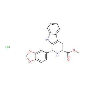 (1R,3R)-methyl 1-(benzo[d][1,3]dioxol-5-yl)-2,3,4,9-tetrahydro-1H-pyrido[3,4-b]indole-3-carboxylate hydrochloride,CAS No. 171752-68-4.
