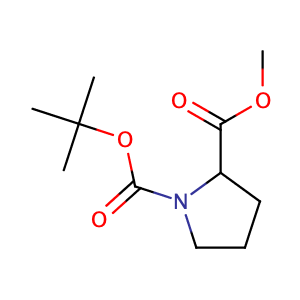 pyrrolidine-1,2-dicarboxylic acid 1-tert-butyl ester 2-methyl ester,CAS No. 145681-01-2.