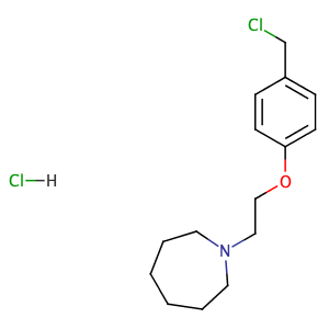 1-(2-(4-(chloromethyl)phenoxy)ethyl)azepane Hcl,CAS No. 223251-25-0.