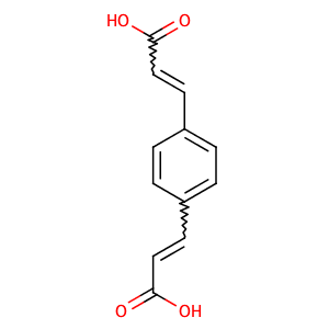 1,4-Phenylenediacrylic acid,CAS No. 16323-43-6.