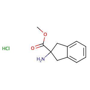 Methyl 2-amino-2,3-dihydro-1H-indene-2-carboxylate hydrochloride,CAS No. 199330-64-8.