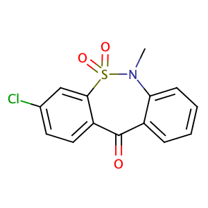 3-Chloro-6-Methyl-dibenzo[c,f][1,2]thiazepin-11(6H)-one 5,5-dioxide,CAS No. 26638-53-9.