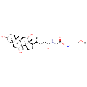 Glycocholic acid sodium salt hydrate,CAS No. 338950-81-5.