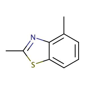 Benzothiazole, 2,4-dimethyl-,CAS No. 5262-63-5.