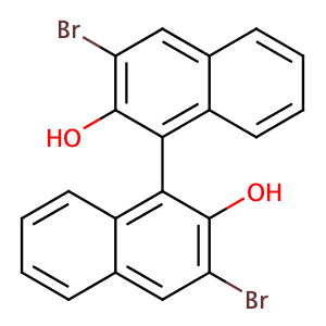 (+/-)-3,3'-dibromo-1,1'-binaphthyl-2,2'-diol,CAS No. 111795-43-8.