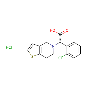 (S)-2-(2-Chlorophenyl)-2-(6,7-dihydrothieno[3,2-c]pyridin-5(4H)-yl)acetic acid hydrochloride,CAS No. 144750-42-5.