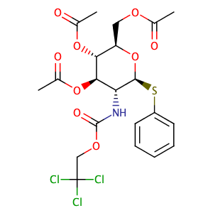phenyl 3,4,6-tri-O-acetyl-2-deoxy-1-thio-2-(2,2,2-trichloroethoxycarbonylamino)-β-D-glucopyranoside,CAS No. 187022-49-7.