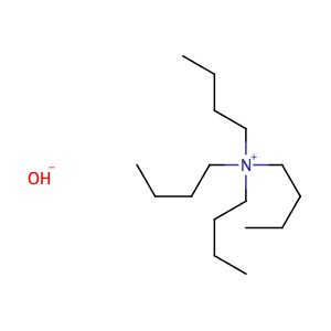 tetra(n-butyl)ammonium hydroxide,CAS No. 2052-49-5.