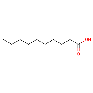 octane-1-acetic acid,CAS No. 334-48-5.