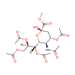 methyl 5-acetamido-4,7,8,9-tetra-OAc-3,5-dideoxy-β-D-glycero-D-galacto-2-nonulopyranosylonate,CAS No. 84380-10-9.
