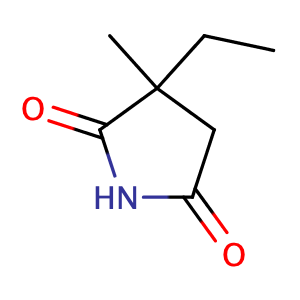 Ethosuximide,CAS No. 77-67-8.