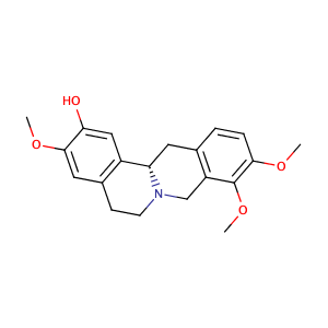 (S)-3,9,10-Trimethoxy-6,8,13,13a-tetrahydro-5H-isoquinolino[3,2-a]isoquinolin-2-ol,CAS No. 483-34-1.