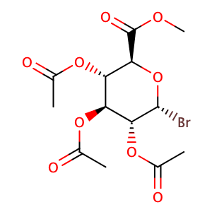 (2R,3R,4S,5S,6S)-2-Bromo-6-(methoxycarbonyl)tetrahydro-2H-pyran-3,4,5-triyl triacetate,CAS No. 21085-72-3.
