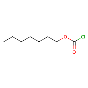 Heptyl carbonochloridate,CAS No. 33758-34-8.