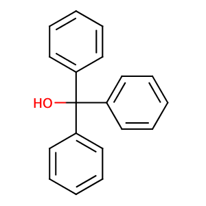 Triphenylmethanol,CAS No. 76-84-6.