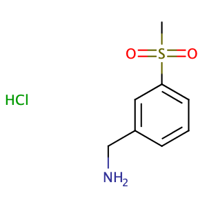 (3-(Methylsulfonyl)phenyl)methanamine hydrochloride,CAS No. 855267-50-4.