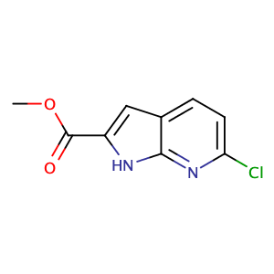 Methyl 6-chloro-1H-pyrrolo[2,3-b]pyridine-2-carboxylate,CAS No. 1140512-58-8.