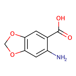 6-Aminobenzo[d][1,3]dioxole-5-carboxylic acid,CAS No. 20332-16-5.