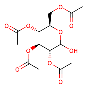 Tetraacetylglucose,CAS No. 10343-06-3.