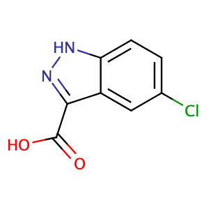 5-Chloro-1H-indazole-3-carboxylic acid,CAS No. 1077-95-8.