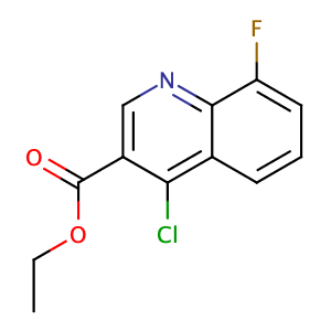 Ethyl 4-chloro-8-fluoroquinoline-3-carboxylate,CAS No. 56824-90-9.