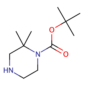 tert-Butyl 2,2-dimethylpiperazine-1-carboxylate,CAS No. 674792-07-5.