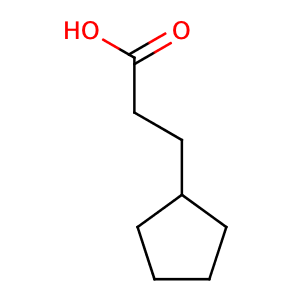 3-cyclopentyl propionic acid,CAS No. 140-77-2.