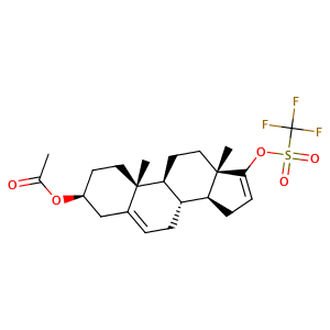 3β-acetoxyandrosta-5,16-dien-17-yl trifluoromethanesulfonate,CAS No. 115375-60-5.