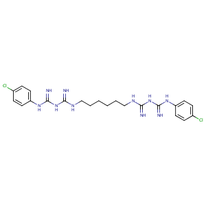 Chlorhexidine,CAS No. 55-56-1.