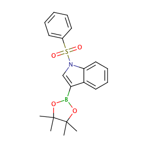 1-(Phenylsulfonyl)-3-(4,4,5,5-tetramethyl-1,3,2-dioxaborolan-2-yl)-1H-indole,CAS No. 870717-93-4.