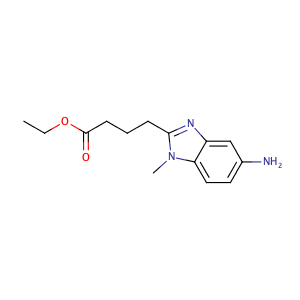 5-Amino-1-methyl-1H-benzimidazole-2-butanoic acid ethyl ester,CAS No. 3543-73-5.