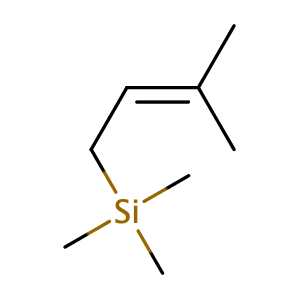 3-methyl-1-(trimethylsilyl)but-2-ene,CAS No. 18293-99-7.