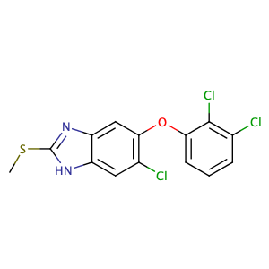 5-chloro-6-(2',3'-dichlorophenoxy)-2-methylthiobenzimidazole,CAS No. 68786-66-3.