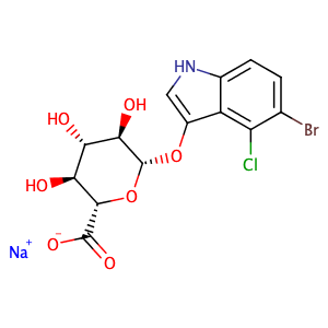 5-Bromo-4-chloro-3-indolyl-beta-D-glucuronide sodium salt,CAS No. 129541-41-9.