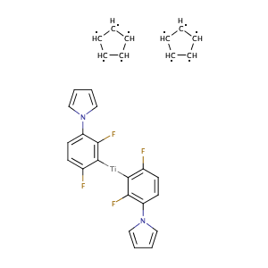Bis(cyclopenta-1,3-diene)bis(1-(2,4-difluorophenyl)-3H-pyrrol-3-yl)titanium,CAS No. 125051-32-3.