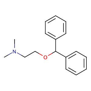2-(Benzhydryloxy)-N,N-dimethylethanamine,CAS No. 58-73-1.