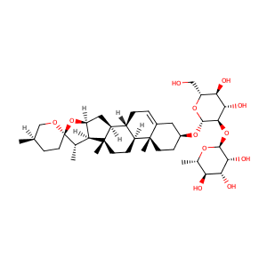 diosgenin O-Î±-L-rhamnopyranosyl-(1->2)-Î²-D-glucopyranoside,CAS No. 19057-67-1.