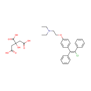 trans-Clomiphene citrate,CAS No. 7599-79-3.