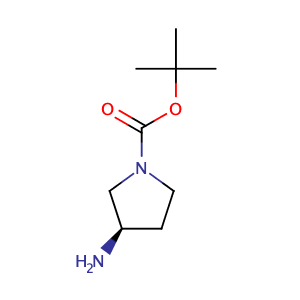 (R )-(+)-1-TBOC-3-AMINOPYRROLIDINE,CAS No. 147081-49-0.
