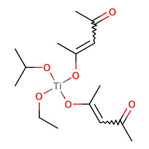 Bis(acetylactonate) ethoxide isopropoxide titanium,CAS No. 445398-76-5.