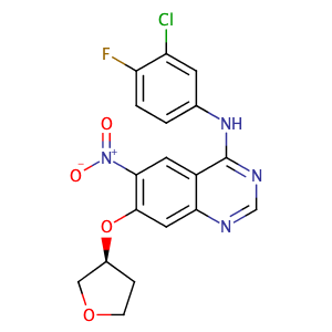 (S)-N-(3-chloro-4-fluorophenyl)-6-nitro-7-(tetrahydrofuran-3-yloxy)quinazolin-4-amine,CAS No. 314771-88-5.