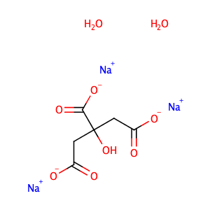 Sodiumcitratetribasic,CAS No. 6132-04-3.
