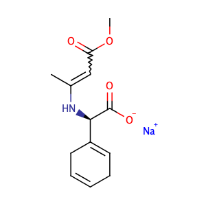 Sodium (R,E)-2-(cyclohexa-1,4-dien-1-yl)-2-((4-methoxy-4-oxobut-2-en-2-yl)amino)acetate,CAS No. 26774-89-0.