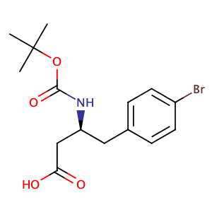 Boc-(S)-3-Amino-4-(4-bromophenyl)butyric acid,CAS No. 270062-85-6.