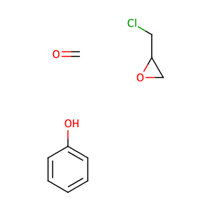 Formaldehyde, polymer with (chloromethyl)oxirane and phenol,CAS No. 9003-36-5.