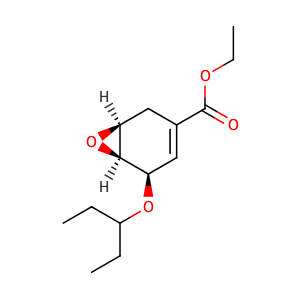 (1S,5R,6S)-Ethyl 5-(pentan-3-yl-oxy)-7-oxa-bicyclo[4.1.0]hept-3-ene-3-carboxylate,CAS No. 204254-96-6.